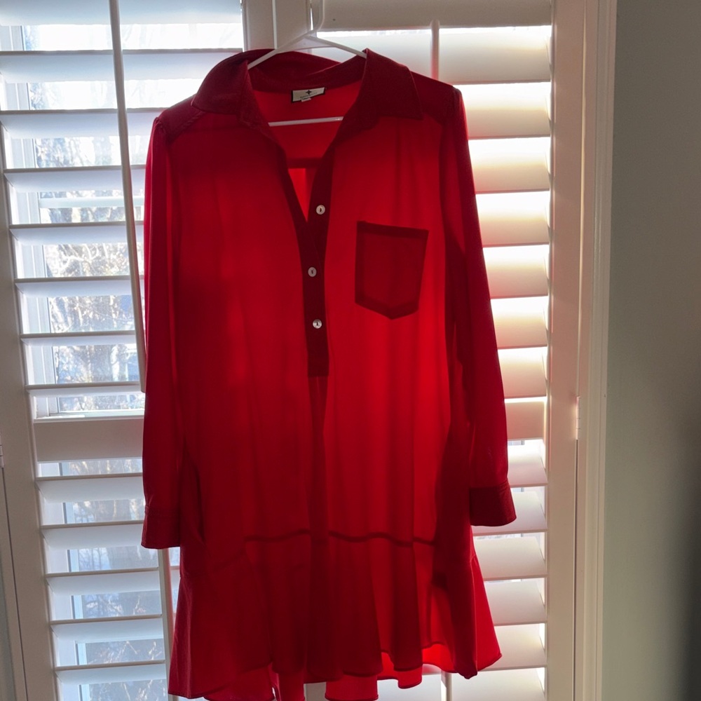 Tuckernuck Vibrant Red Shirt
